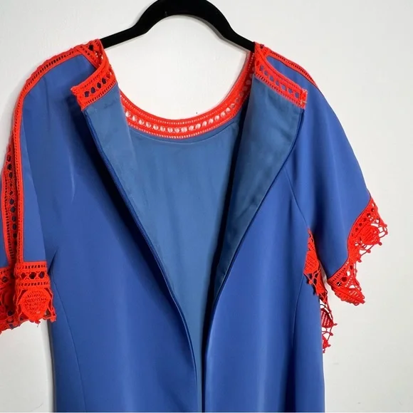 Tory Burch Runway Blue Marissa Lace Dress Size 8-10